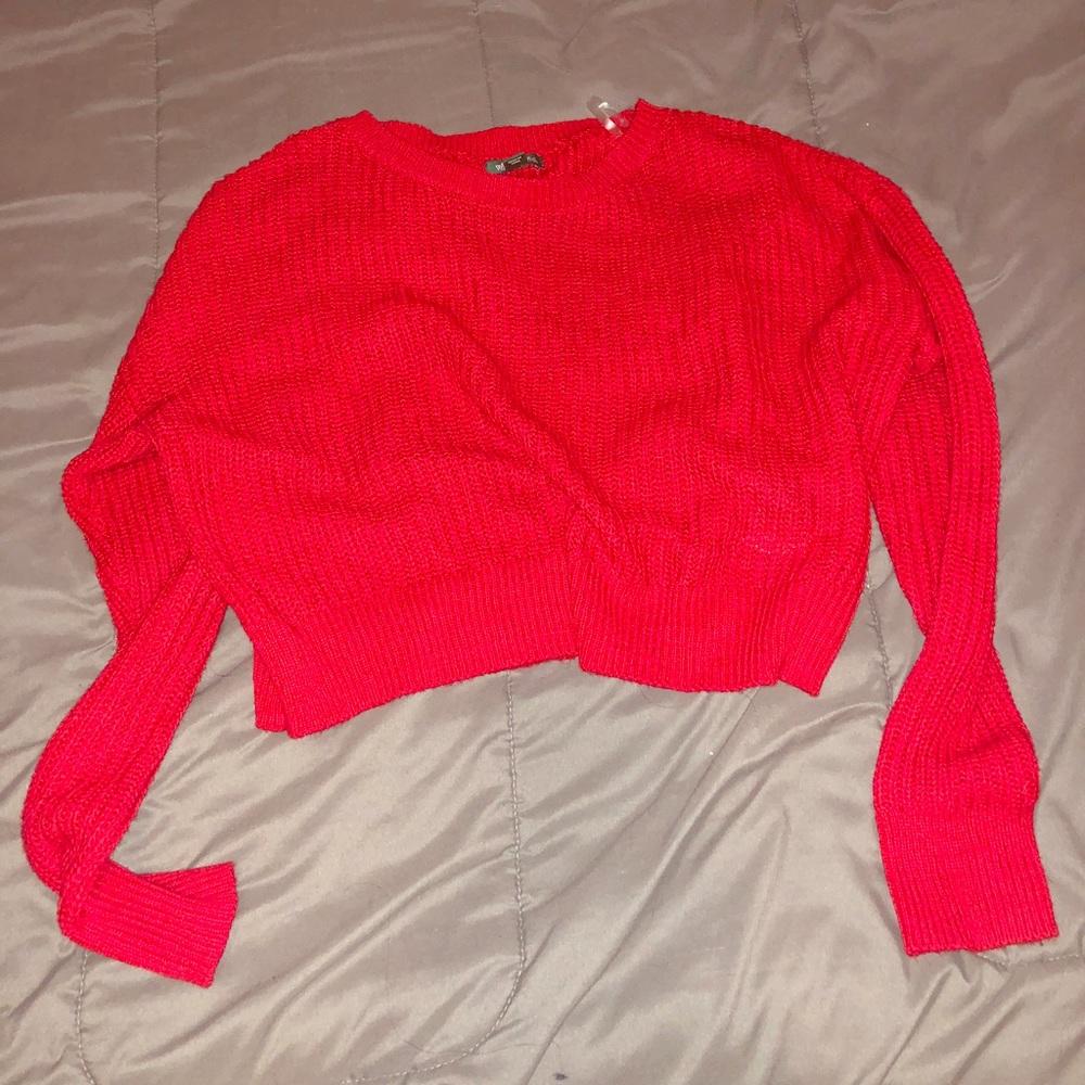 Cropped Red Sweater